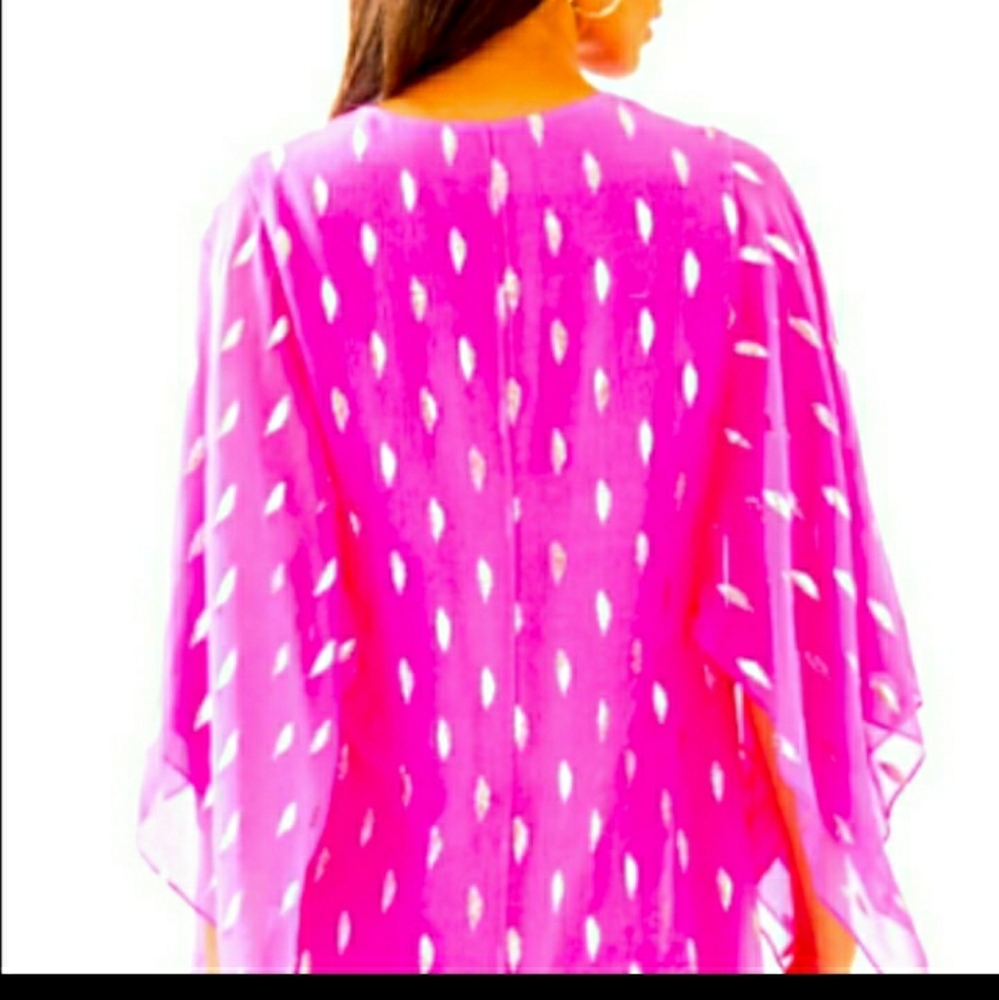 NWT Lilly Pulitzer Shalynn Silk Caftan Dress - Picture 3 of 9